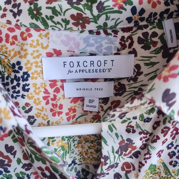 Foxcroft for Appleseed's shirt nwot button down wrinkle free 8P long sleeves - Picture 3 of 10